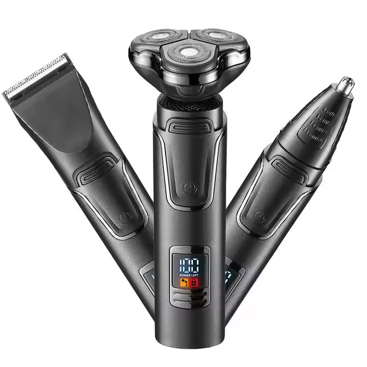 Electric Shaver Rotary - Afeitadora Eléctrica 3 en 1 con