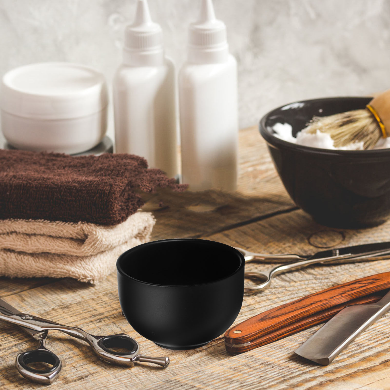 Shaving Cream - Cuenco de afeitar de acero inoxidable,