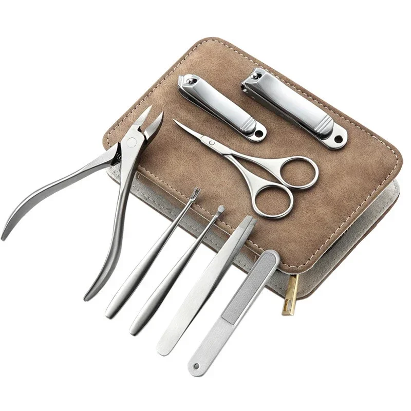 Mens Grooming Travel Kit - 8/12 Uds Kit de manicura profesional