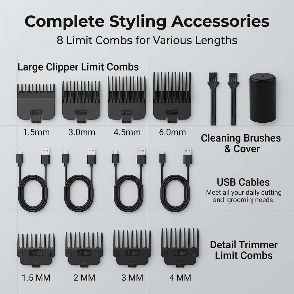 Set de cortapelos para hombre  - Electric Shaver Rotary reseña y precio