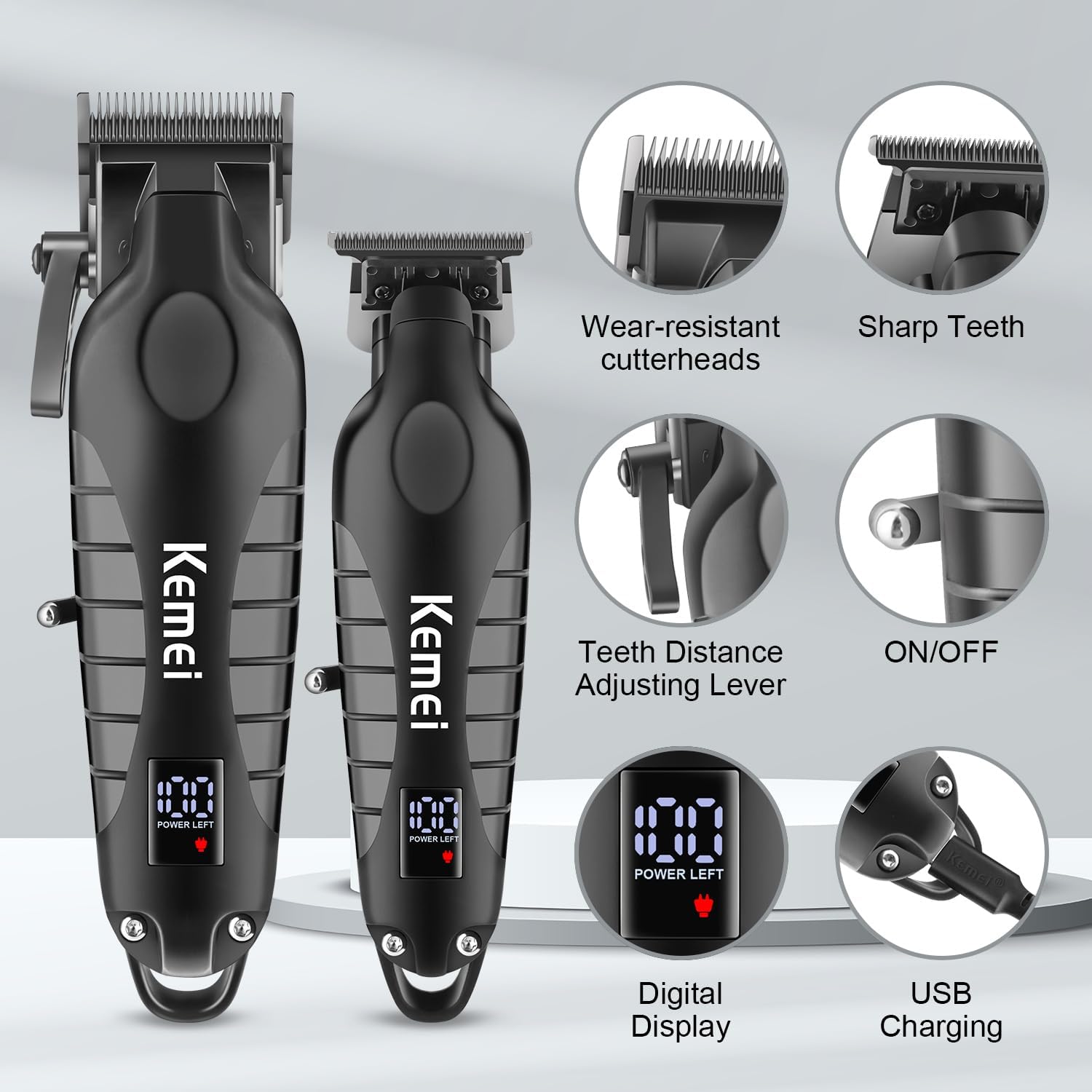 Kemei Kit de cortapelos para h - Electric Shaver Rotary reseña y precio