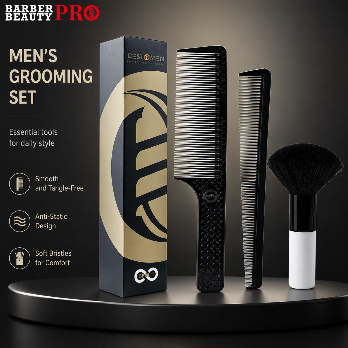 Juego de peines profesionales  - Men'S Grooming Hairstyles reseña y precio