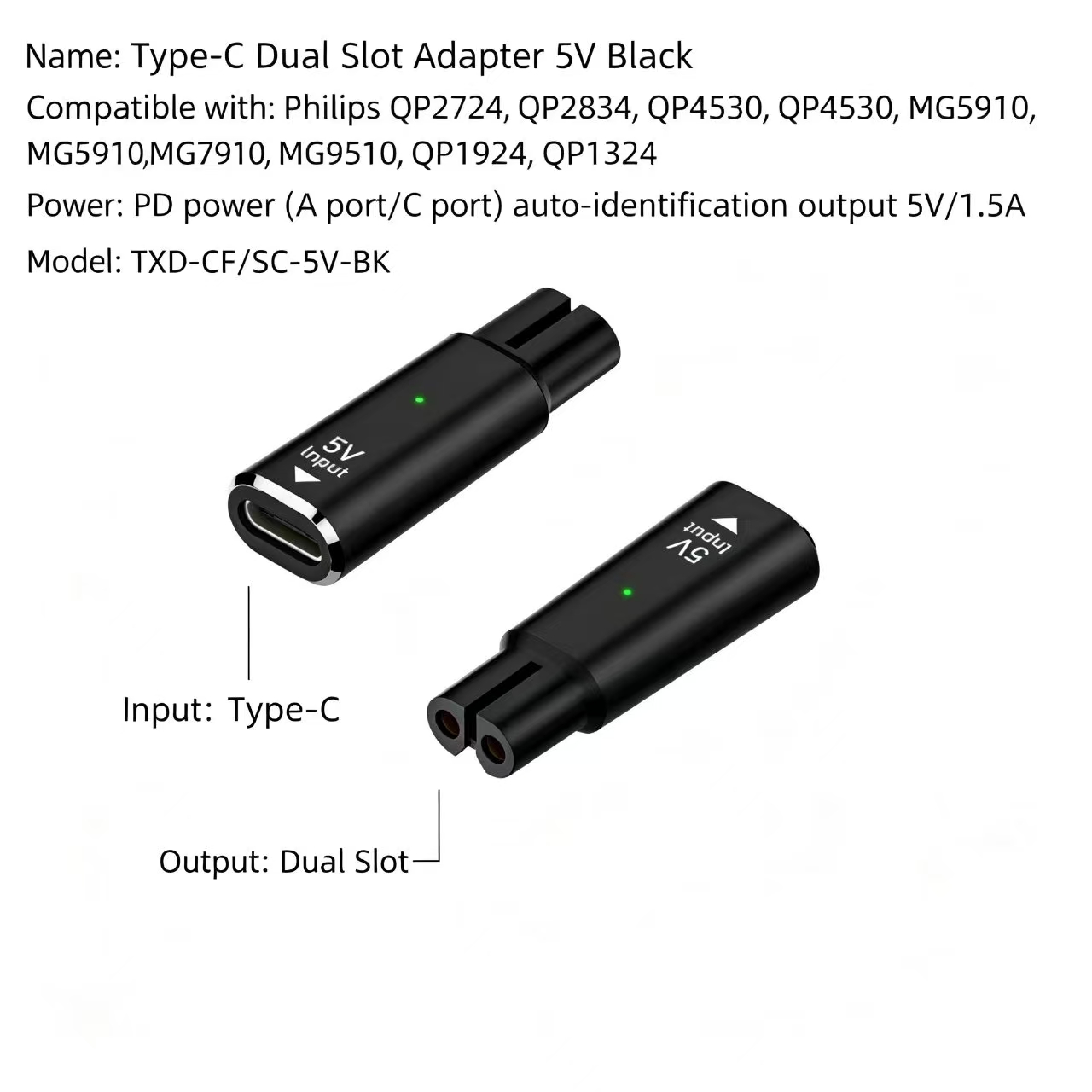 Adaptador de 5 V, conector hem - Electric Shaver Rotary reseña y precio