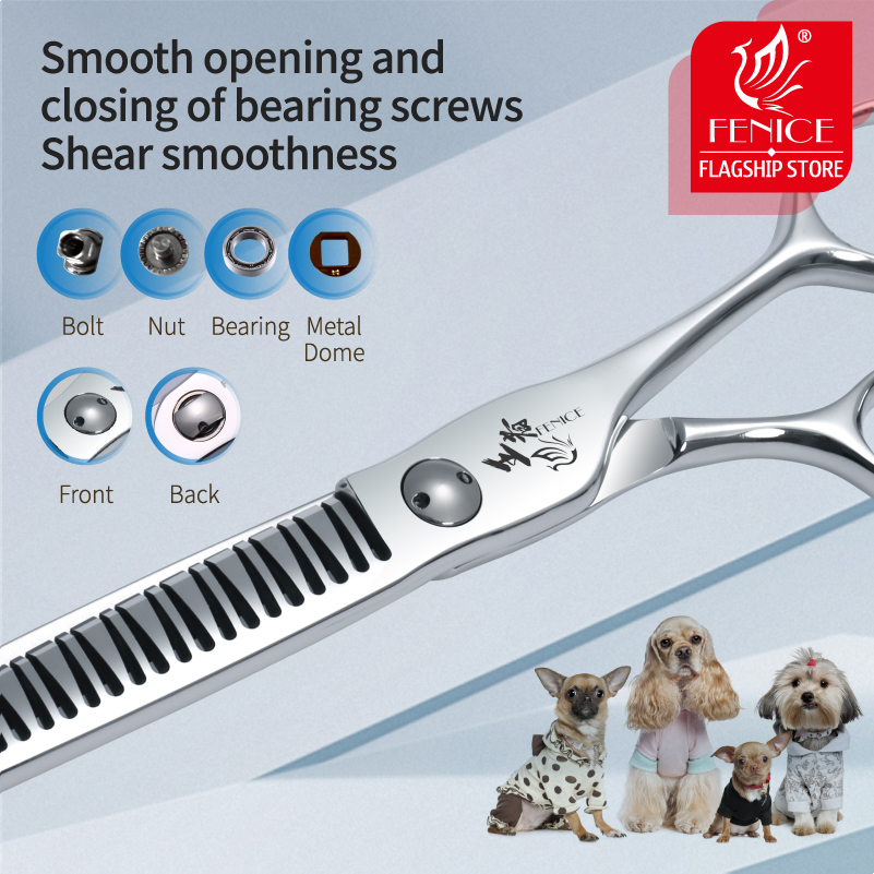 Fenice 7 pulgadas 3D gradiente - Grooming Scissors reseña y precio