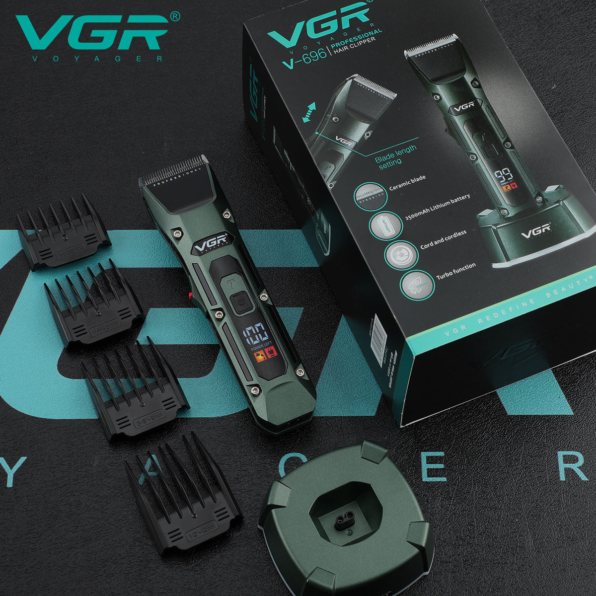 VGR V-696 nueva máquina de cor - Electric Shaver Rotary reseña y precio
